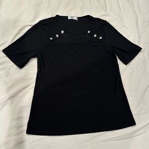 89th Madison Black Blouse